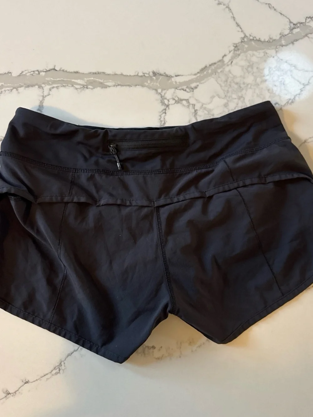 Lululemon black athletic shorts 6